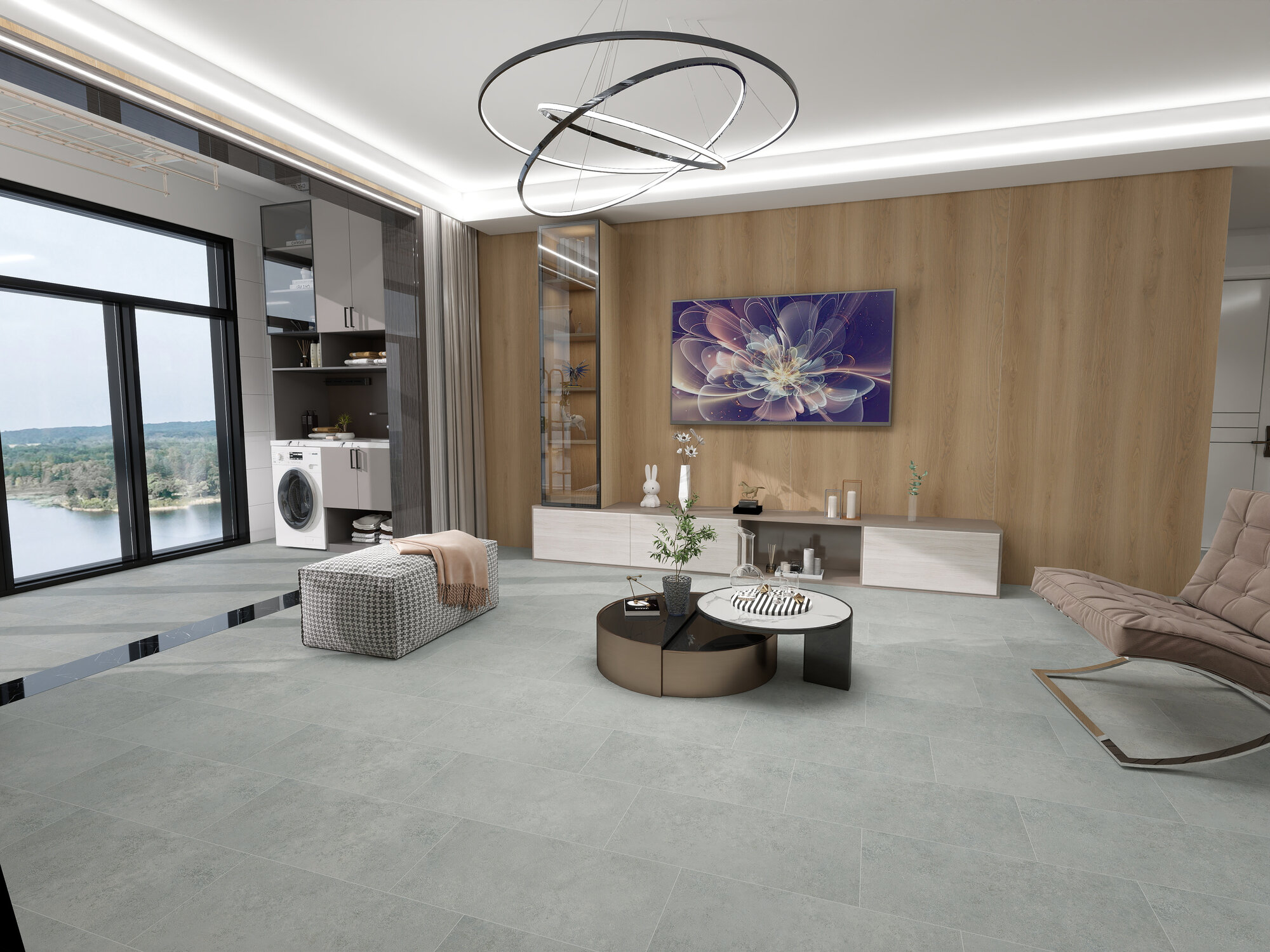 Vinylová podlaha CERANO ledově šedý beton